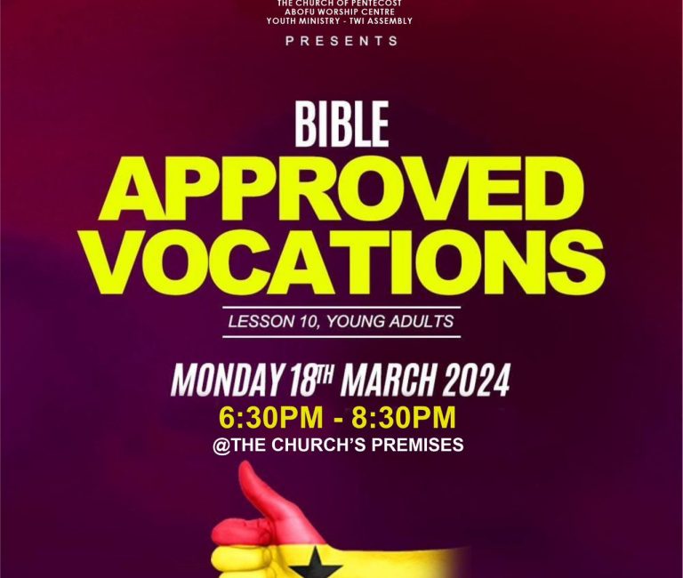 Bible Approved Vocations